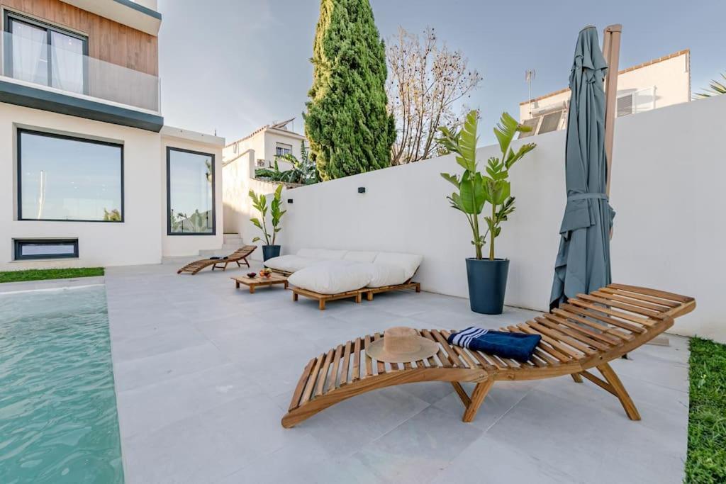Villa Con Piscina Privada Gelves Extérieur photo