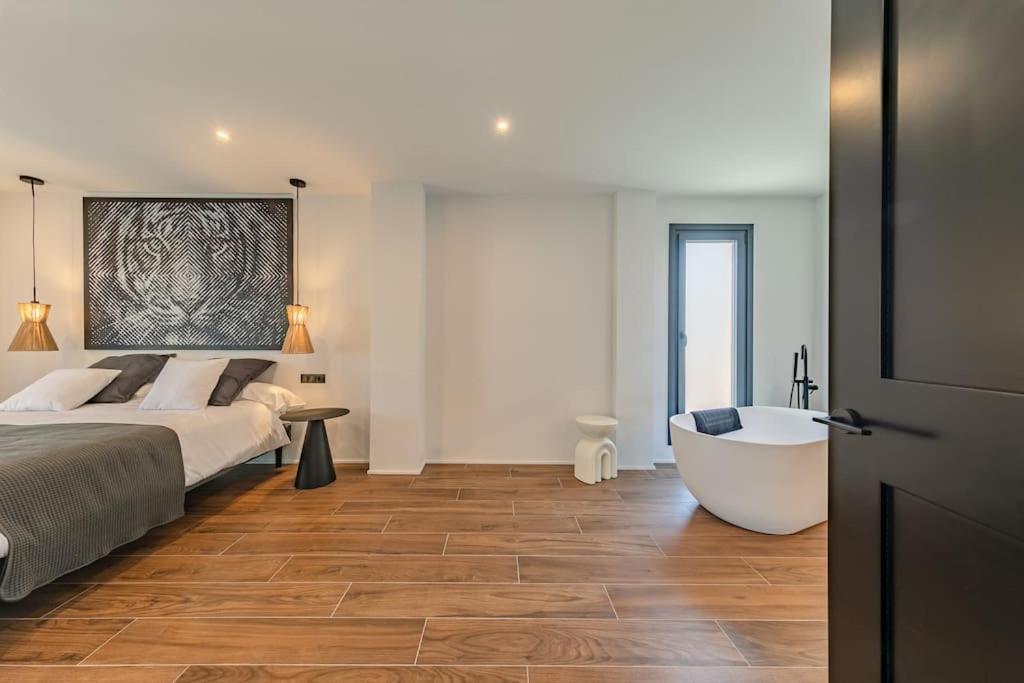 Villa Con Piscina Privada Gelves Extérieur photo