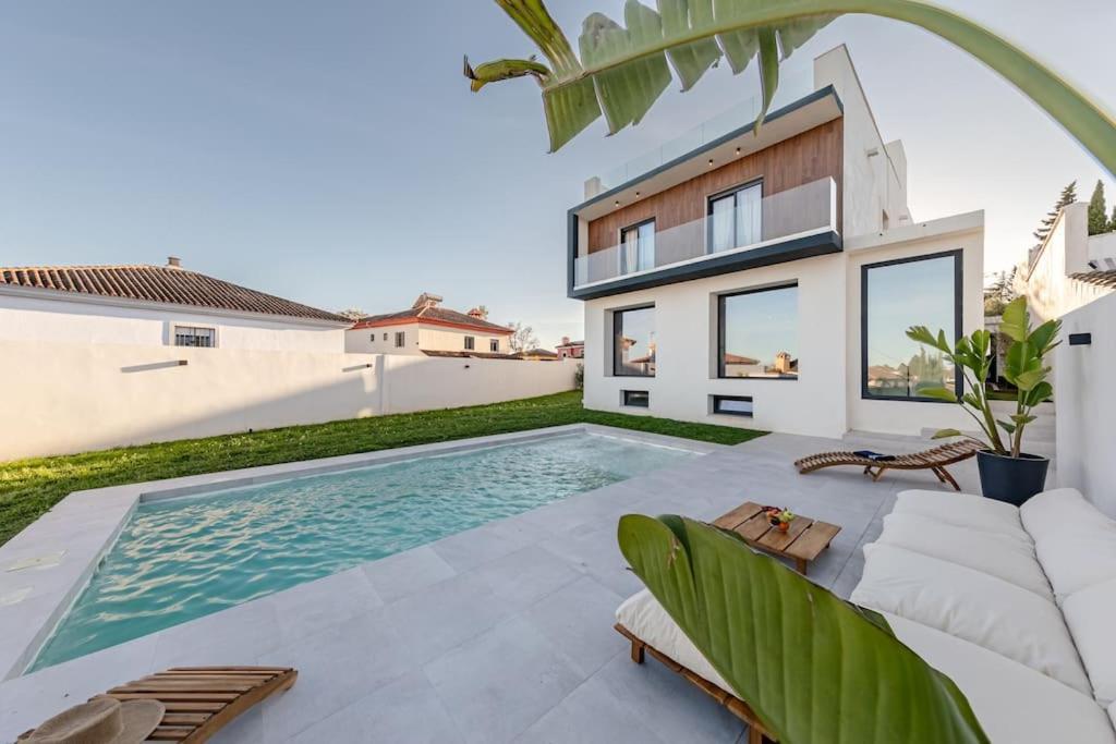 Villa Con Piscina Privada Gelves Extérieur photo